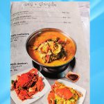 Thai seafood menu